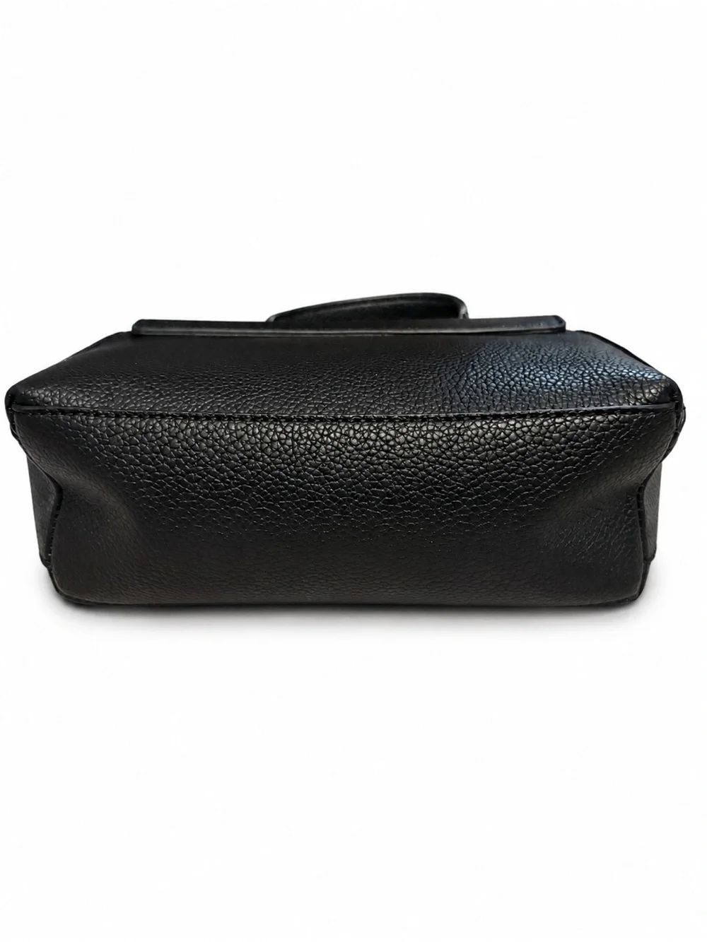 Karl Lagerfeld Black Satchel with Paris Badge Accents